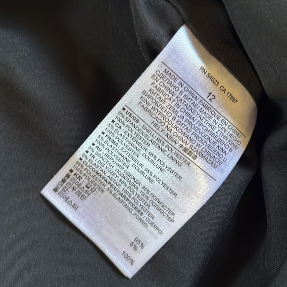 Banana Republic size 12 black dress with mesh neck - Picture 6 of 7